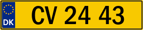 Trailer License Plate